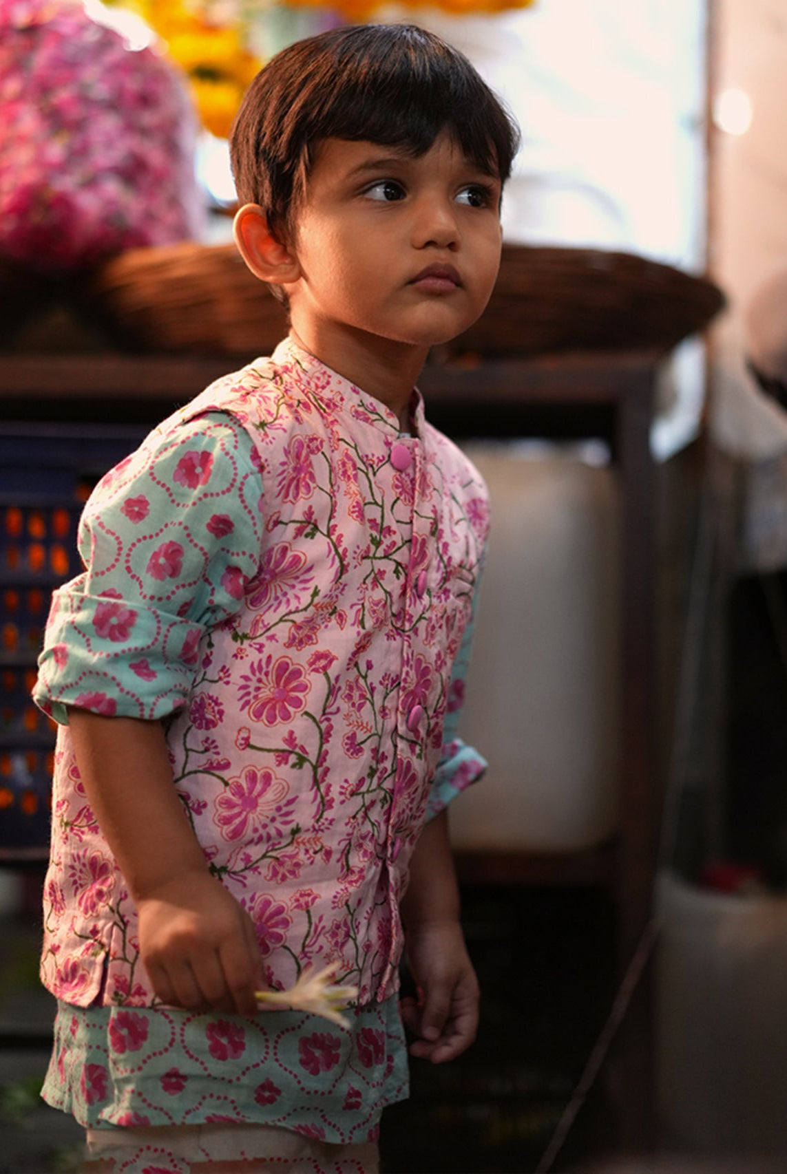 Gul Cotton Blue Floral Kurta - CiceroniKurtaLove The World Today