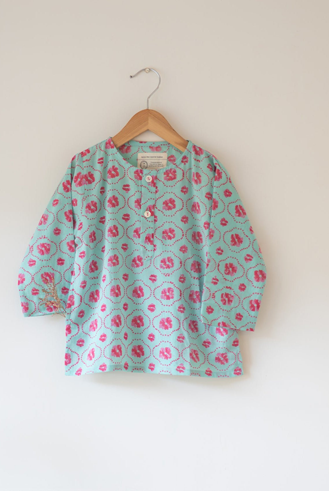 Gul Cotton Blue Floral Kurta - CiceroniKurtaLove The World Today