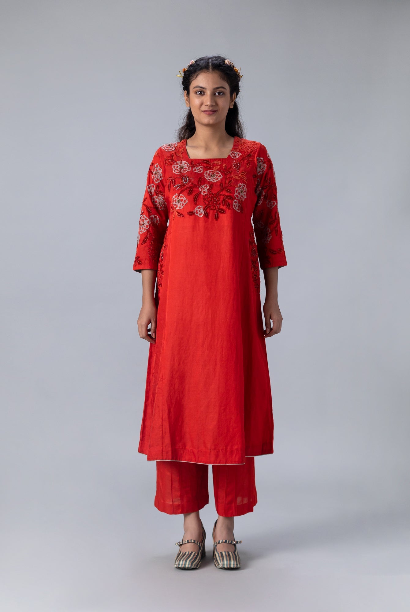 Gulab Red Pyjama - CiceroniPyjamaShades of India
