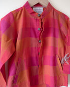 Gulmohar Cotton Checkered Full Sleeve Jacket Shirt - CiceroniShirtLove The World Today