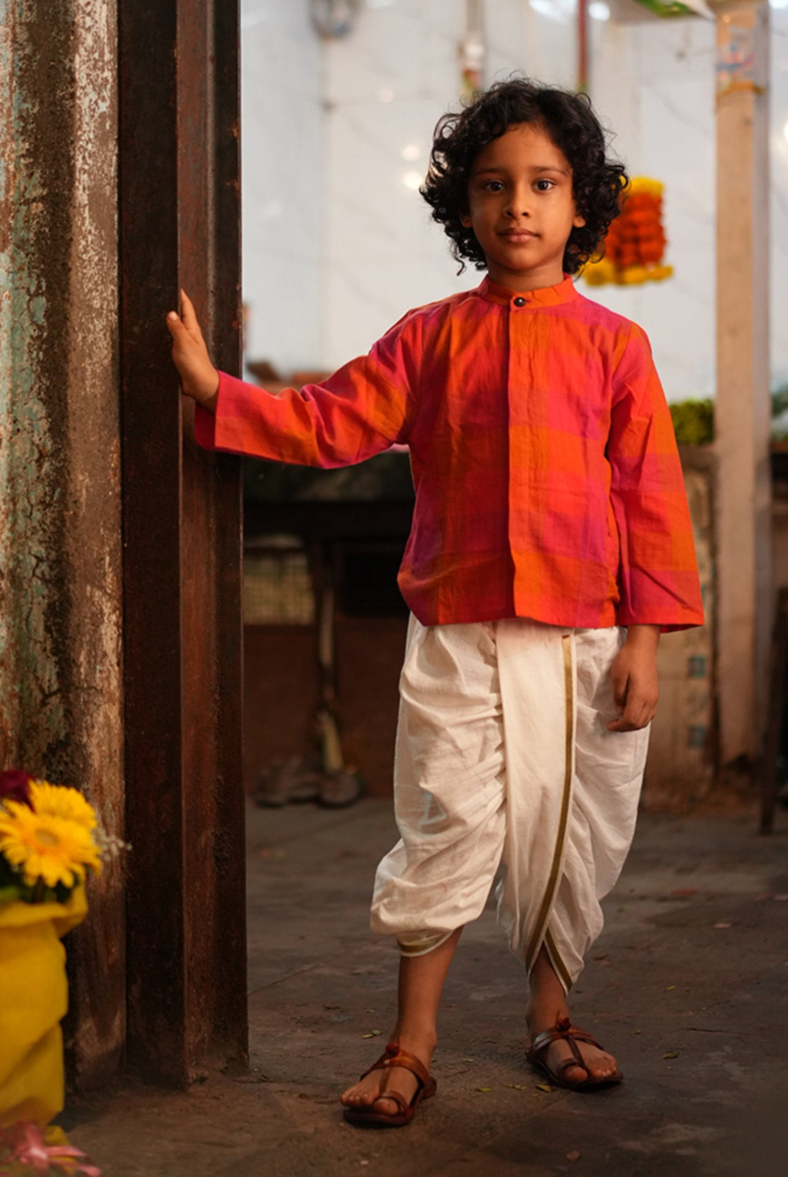 Gulmohar Cotton Checkered Full Sleeve Jacket Shirt - CiceroniShirtLove The World Today