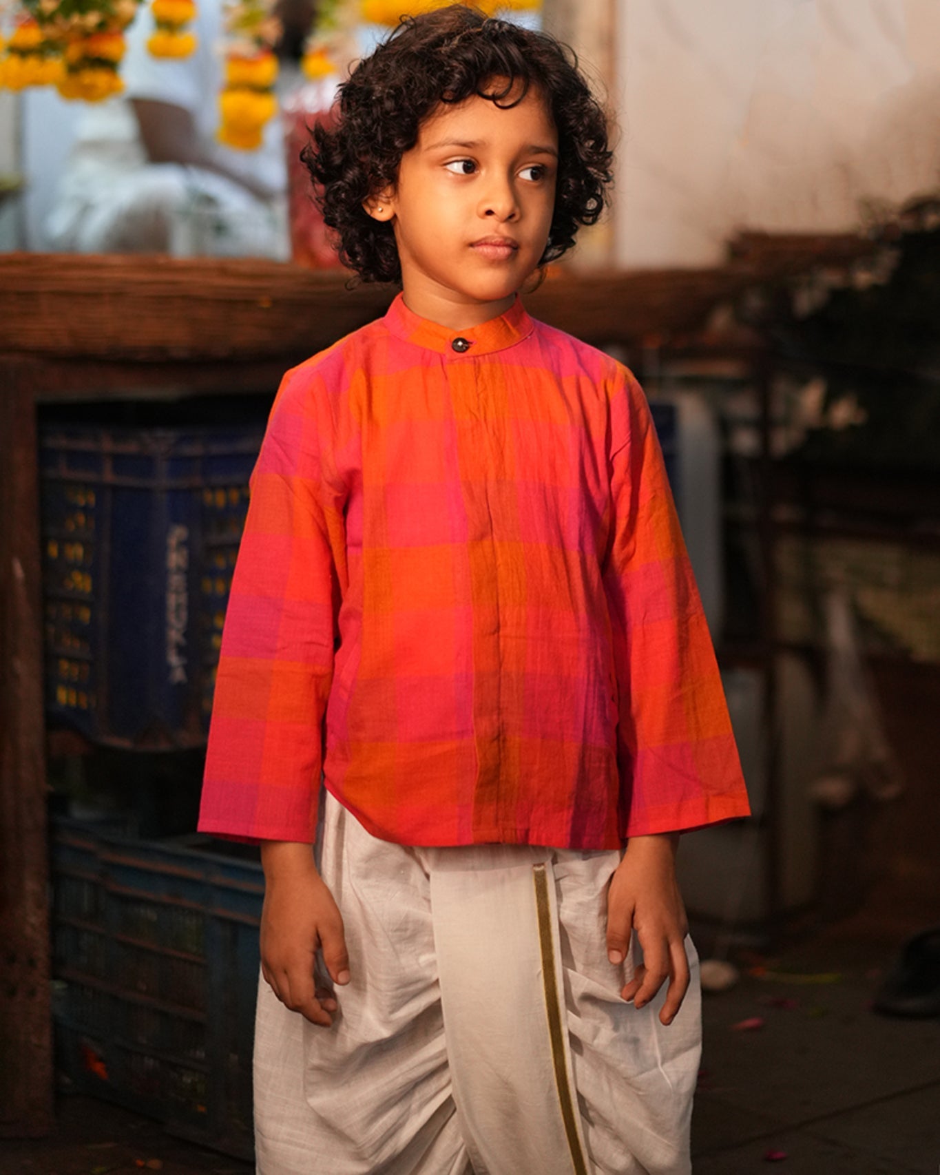 Gulmohar Cotton Checkered Full Sleeve Jacket Shirt - CiceroniShirtLove The World Today