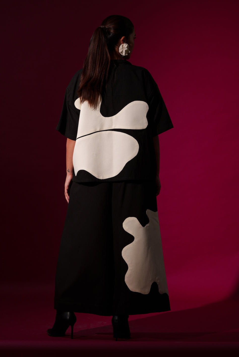 Gunpowder Shirt in Black and Natural - CiceroniWomen ShirtsStoique