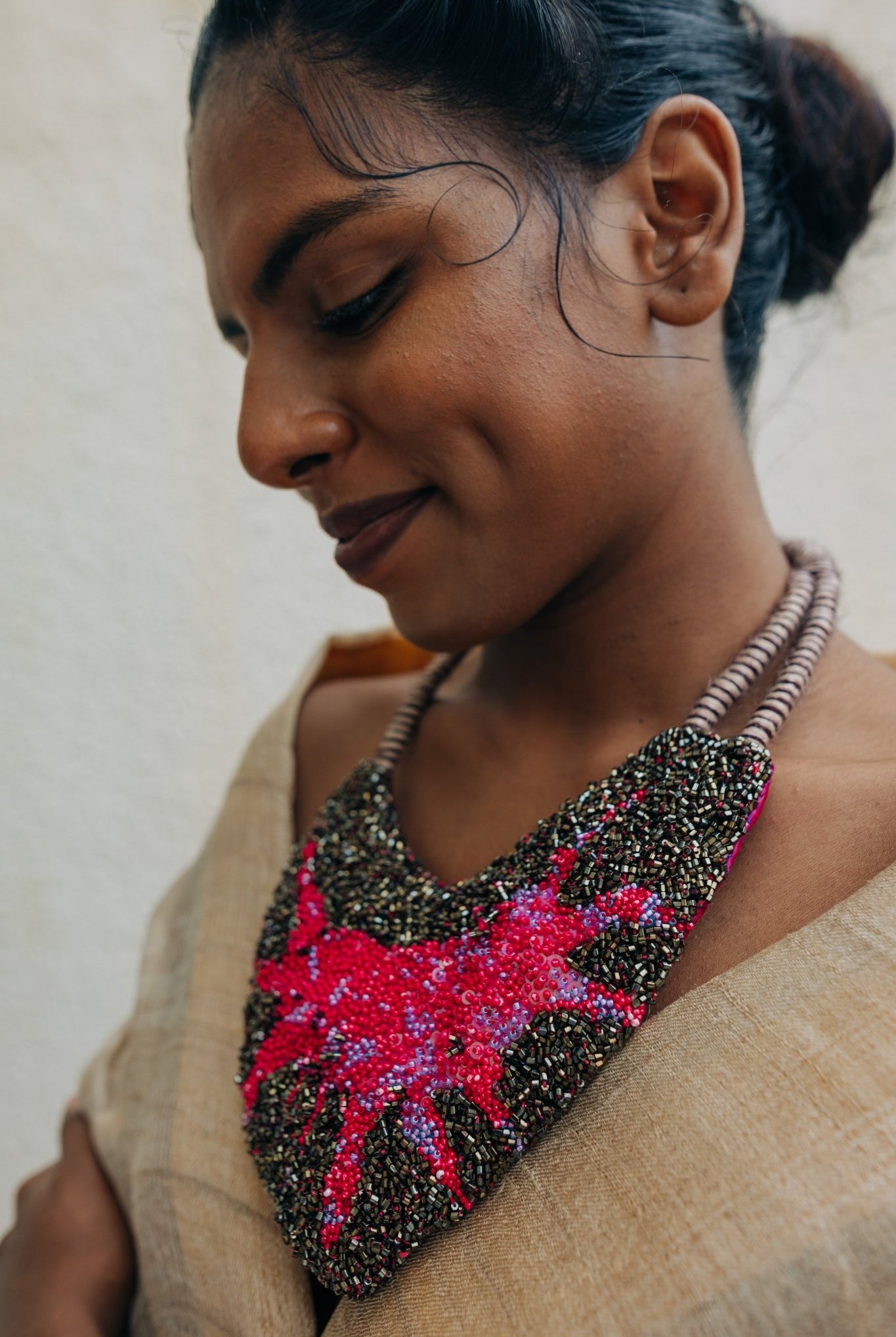 Half Moon Statement Necklace - CiceroniNeckpieceBandish