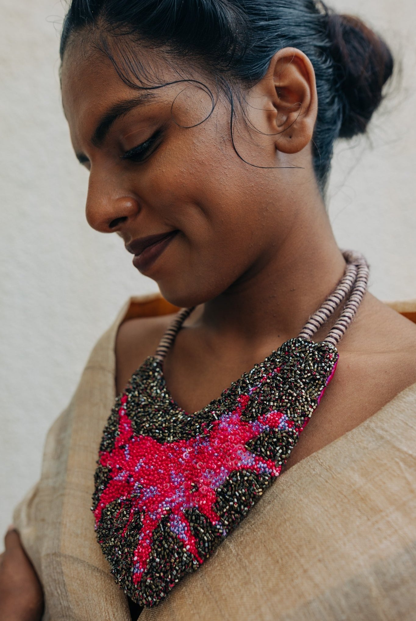 Half Moon Statement Necklace - CiceroniNeckpieceBandish