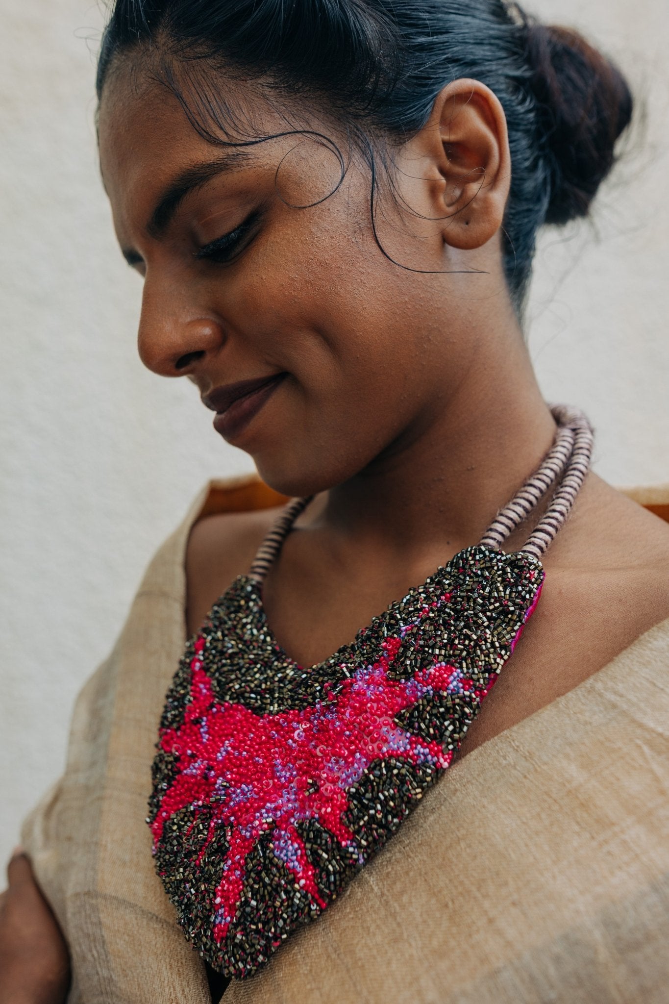Half Moon Statement Necklace - CiceroniNeckpieceBandish