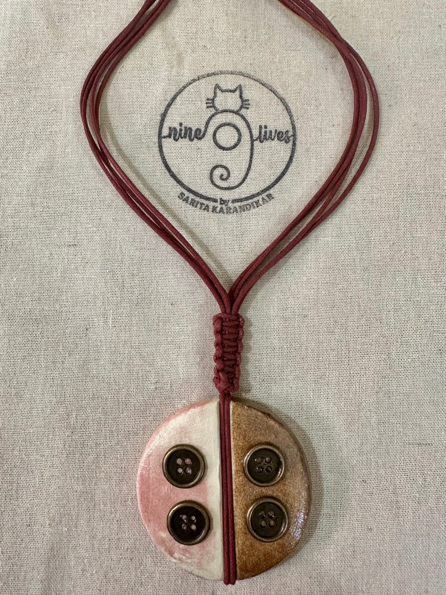 Half N Half Neckpiece - Deep Rust - CiceroniNeckpieceNine Lives