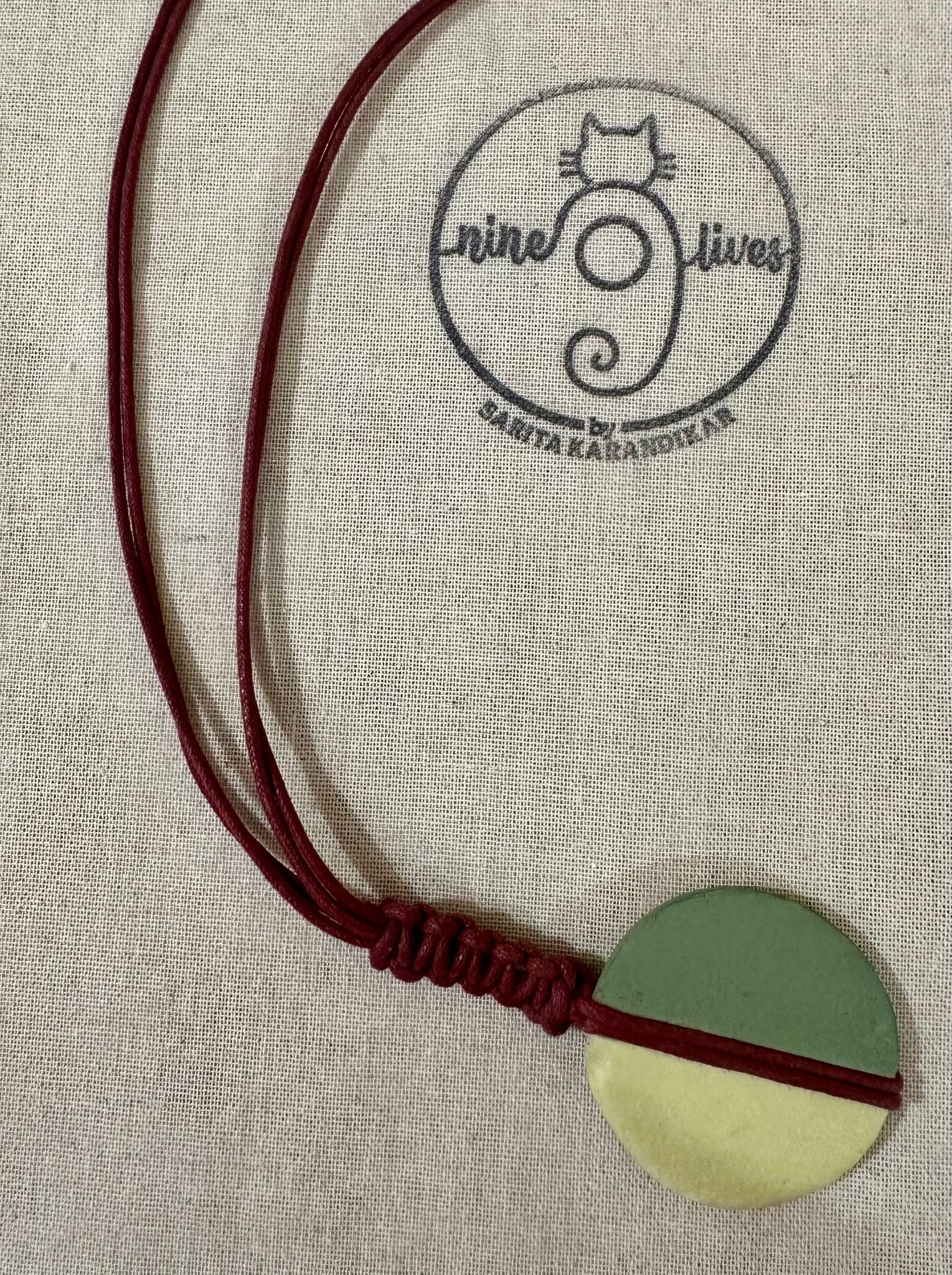 Half N Half Neckpiece - Mint & Apple Green - CiceroniNeckpieceNine Lives