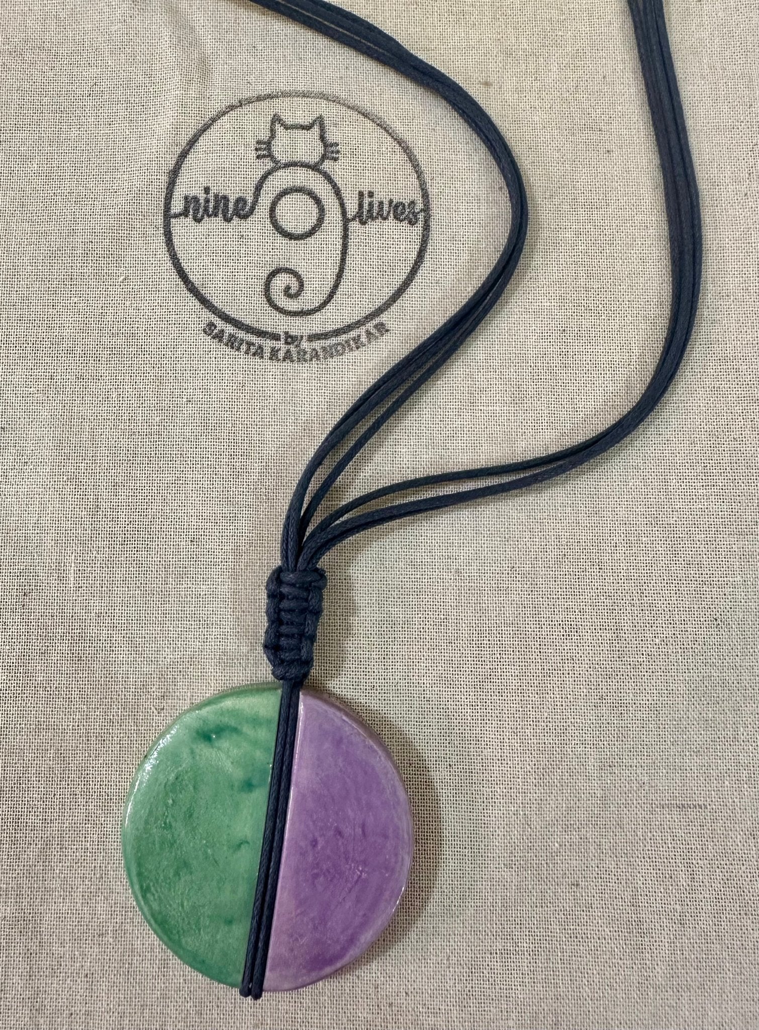 Half N Half Neckpiece - Mint & Mauve - CiceroniNeckpieceNine Lives