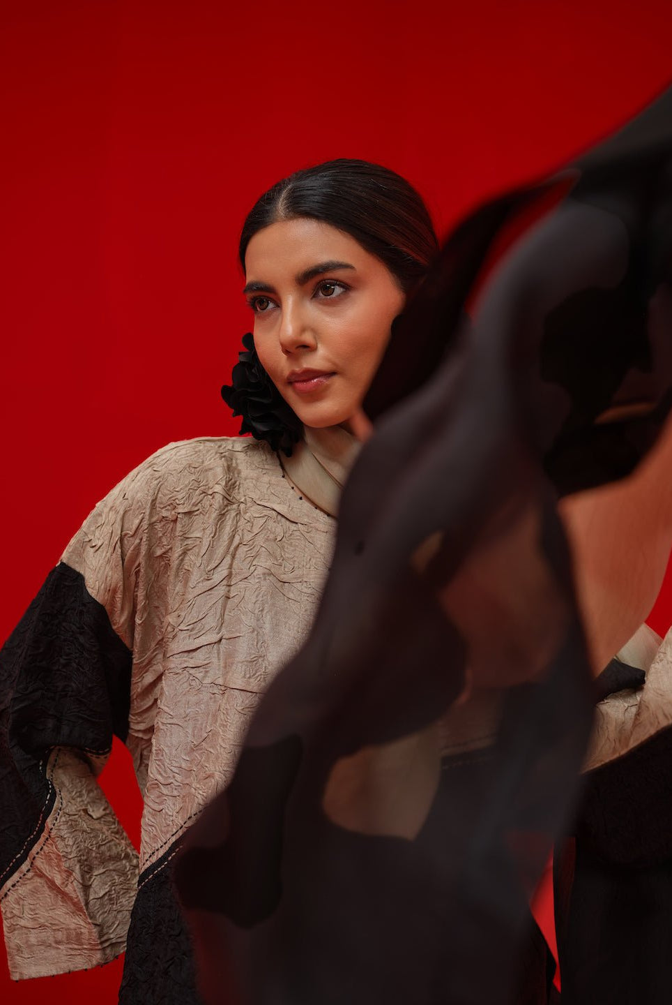 Halo Scarf - Black - CiceroniScarvesStoique