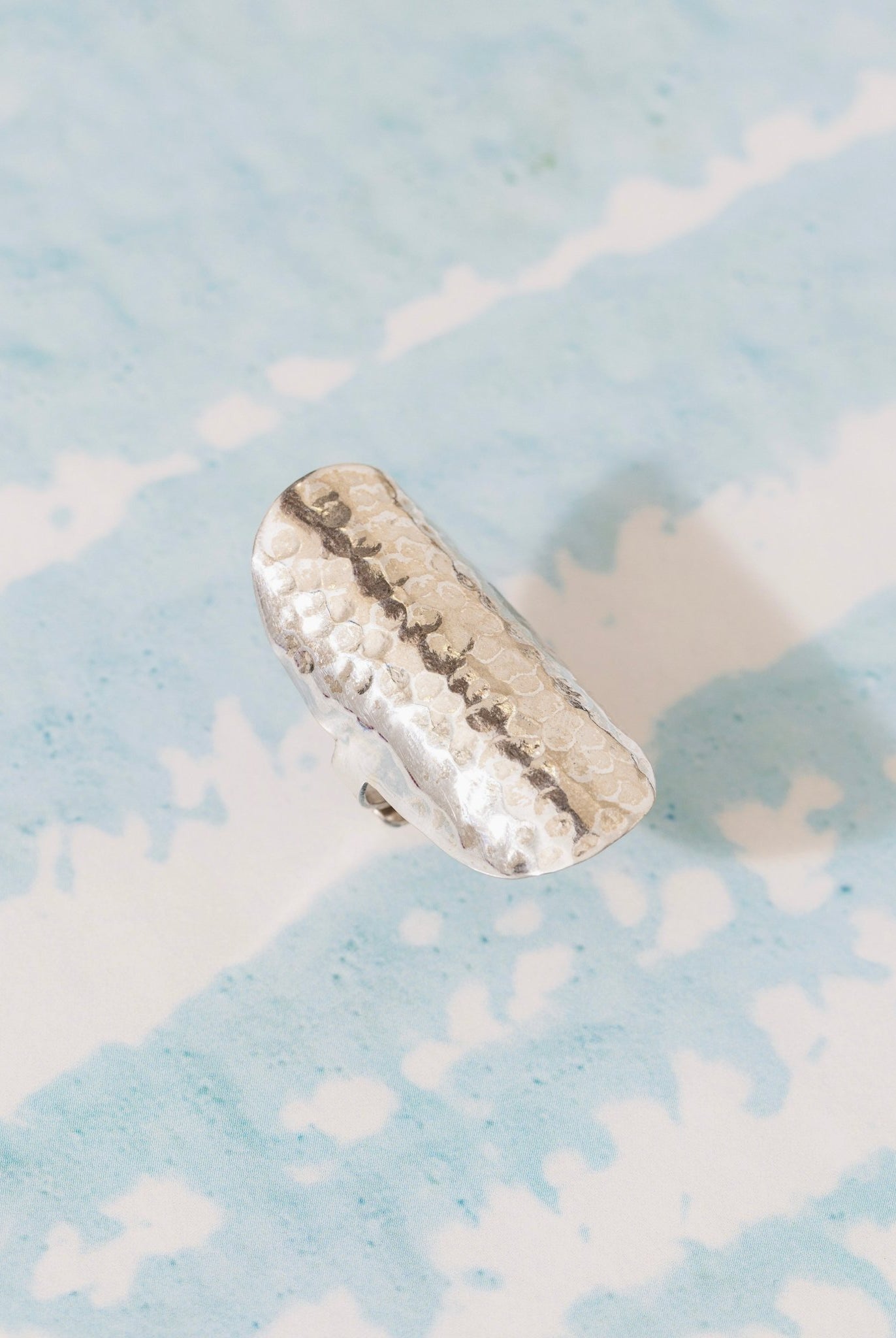 Hammered Long Ring - CiceroniRingUnbent