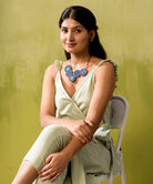 Hand Painted Connected Circle Necklace - CiceroniNecklaceWhe by Abira