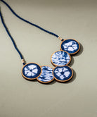 Hand Painted Connected Circle Necklace - CiceroniNecklaceWhe by Abira