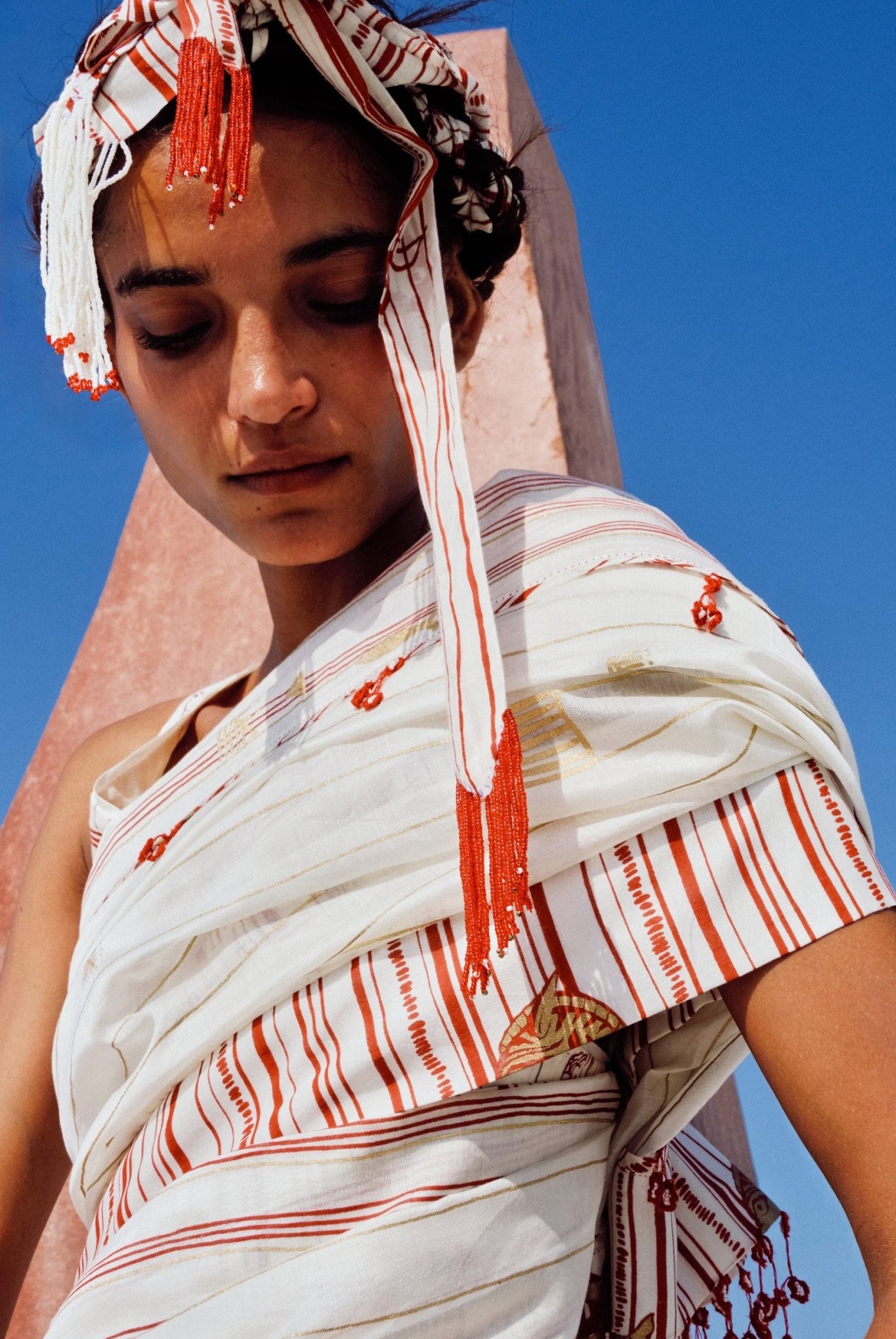 Hara Chanderi Saree - CiceroniSareeAhmev