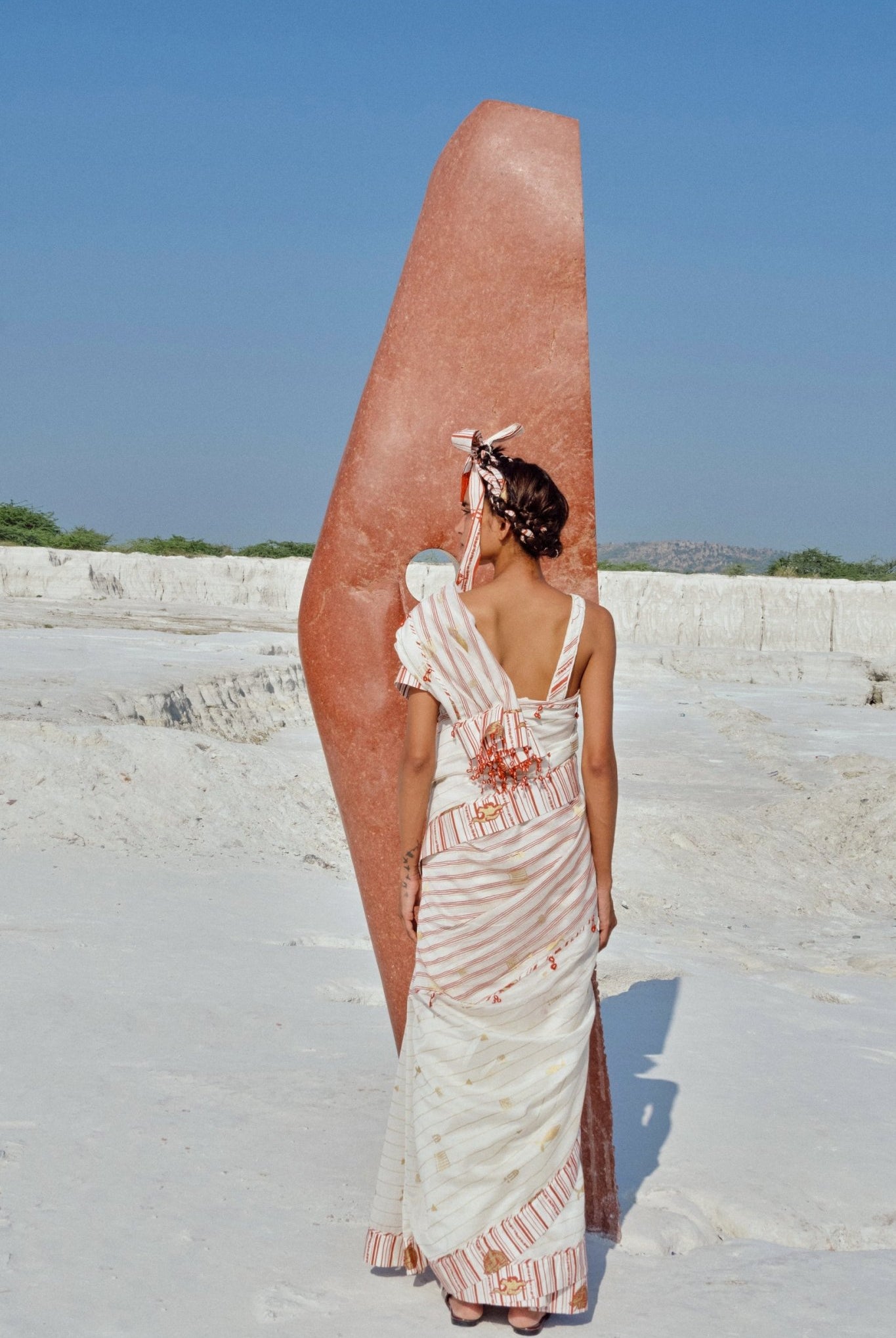 Hara Chanderi Saree - CiceroniSareeAhmev