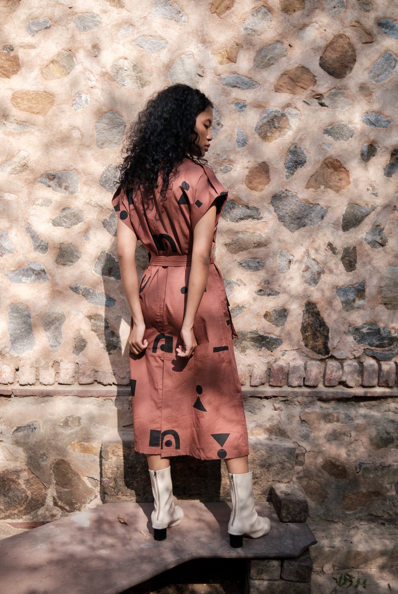 Harajuku Trench - Triangle Print - CiceroniTrench CoatThe Terra Tribe