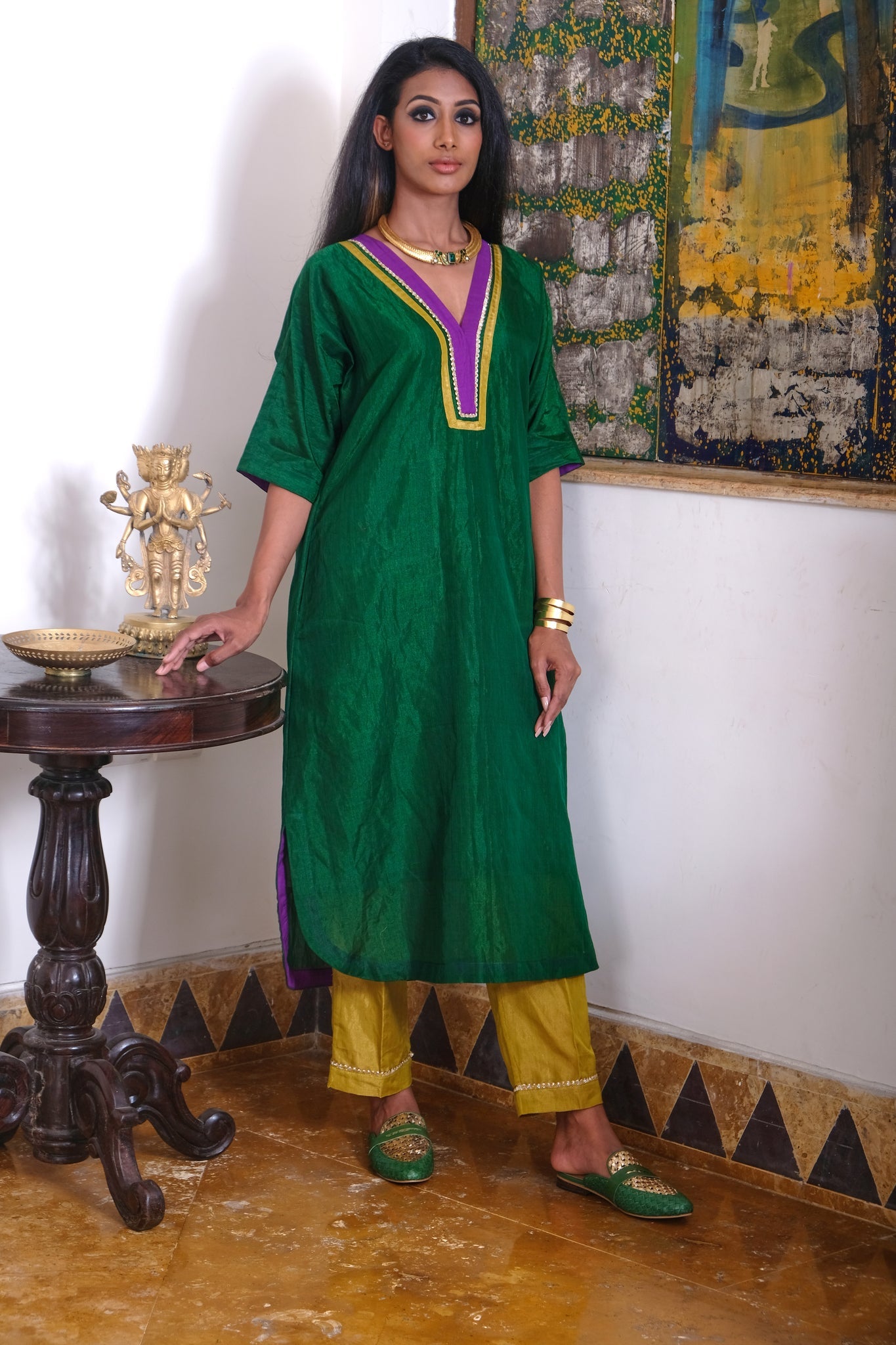 Haritha Purbi Set - RTS - CiceroniKurta Set, Festive WearRaga & Co.