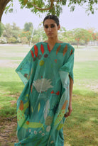 Hearth Kaftaan In Chetti Green - CiceroniDressesNIKYTA