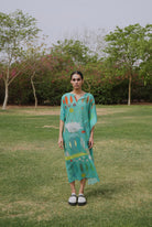 Hearth Kaftaan In Chetti Green - CiceroniDressesNIKYTA