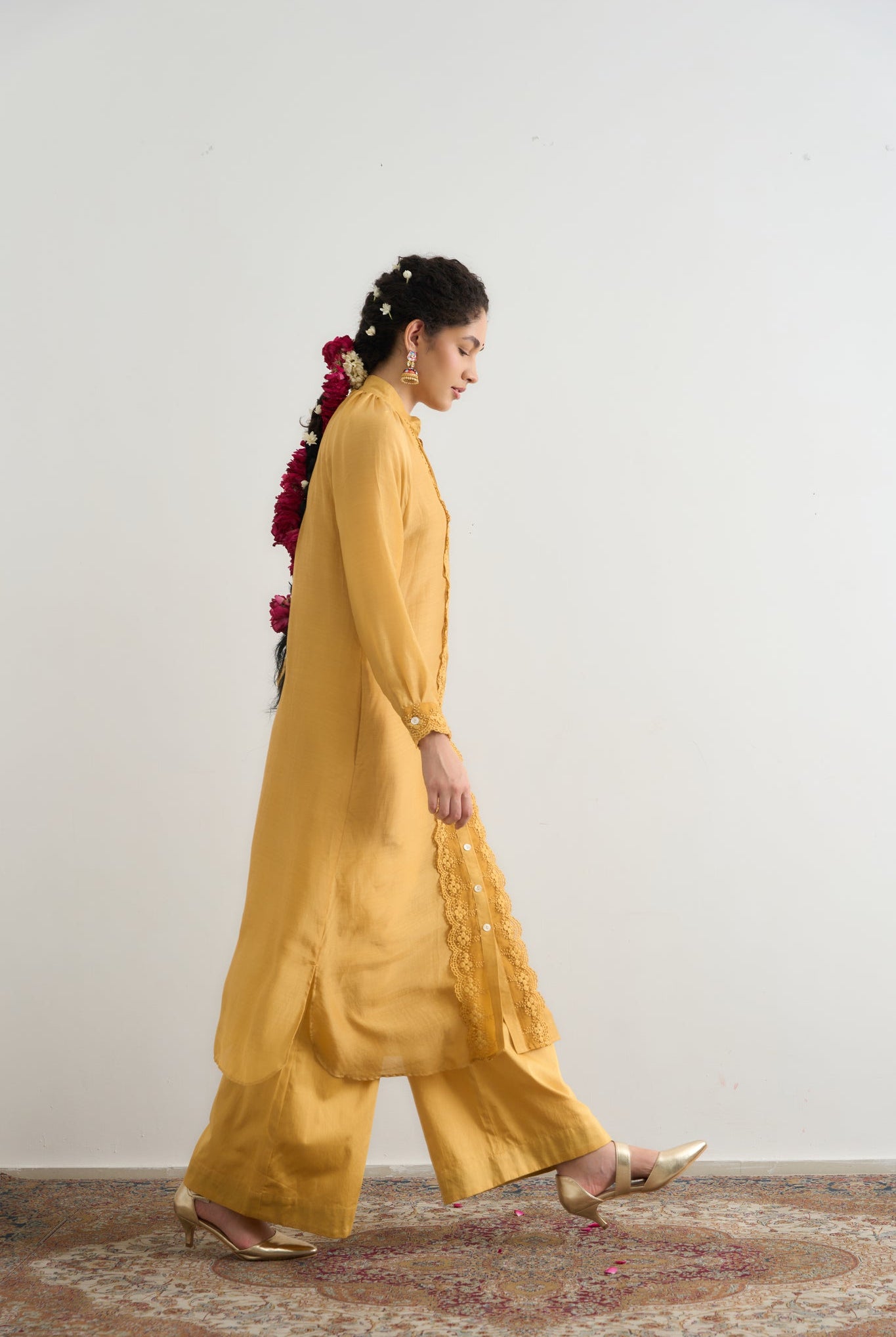 Heer Co - ord Set - Yellow - CiceroniKurta Set, Festive WearRAAS Life