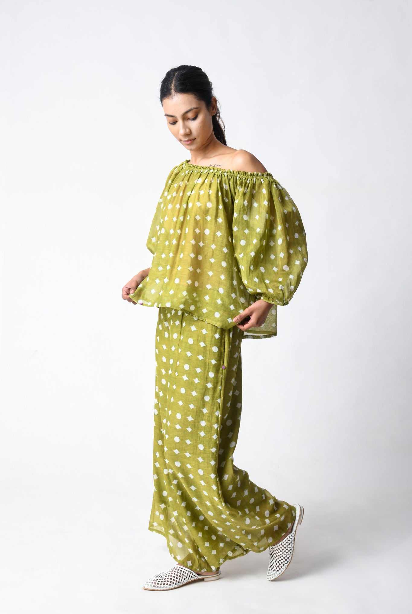 Henna Off Shoulder Co - ord Set - CiceroniCo - ord SetJayati Goenka