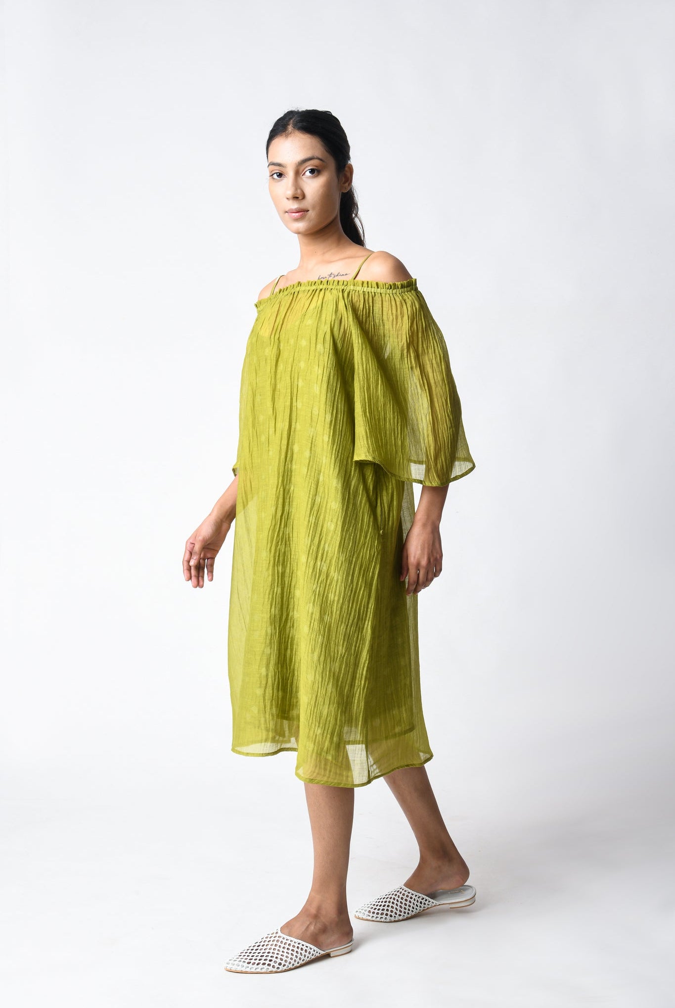 Henna Off - shoulder Dress - CiceroniDressesJayati Goenka