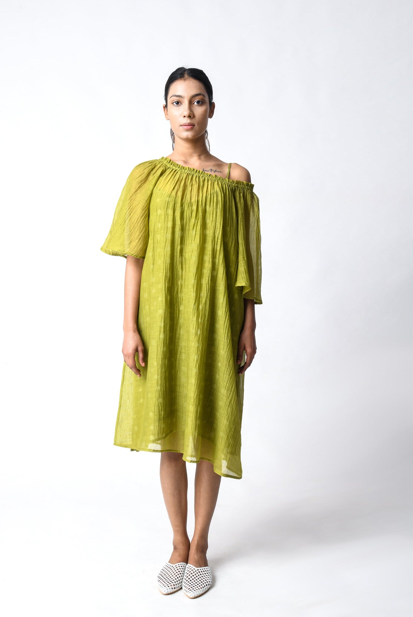 Henna Off - shoulder Dress - CiceroniDressesJayati Goenka