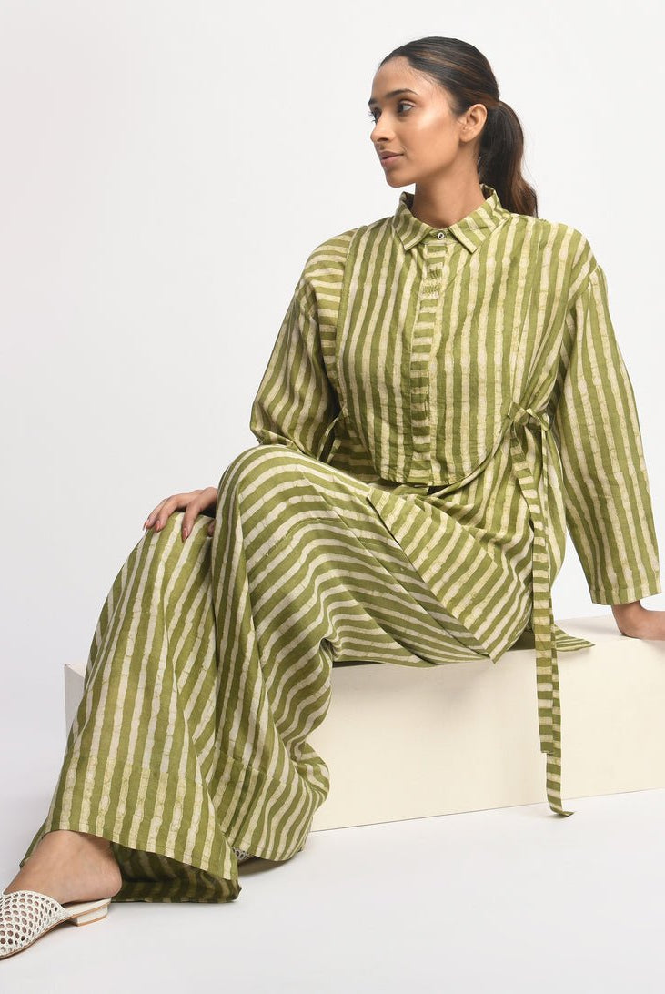 Herb Stripe Co - ord Set - CiceroniCo - ord SetJayati Goenka
