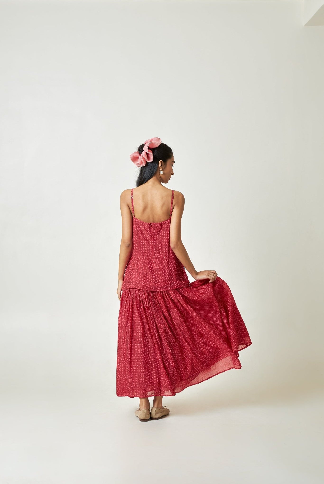 Hibisca Embroidered Dress - CiceroniDressPants and Pajamas
