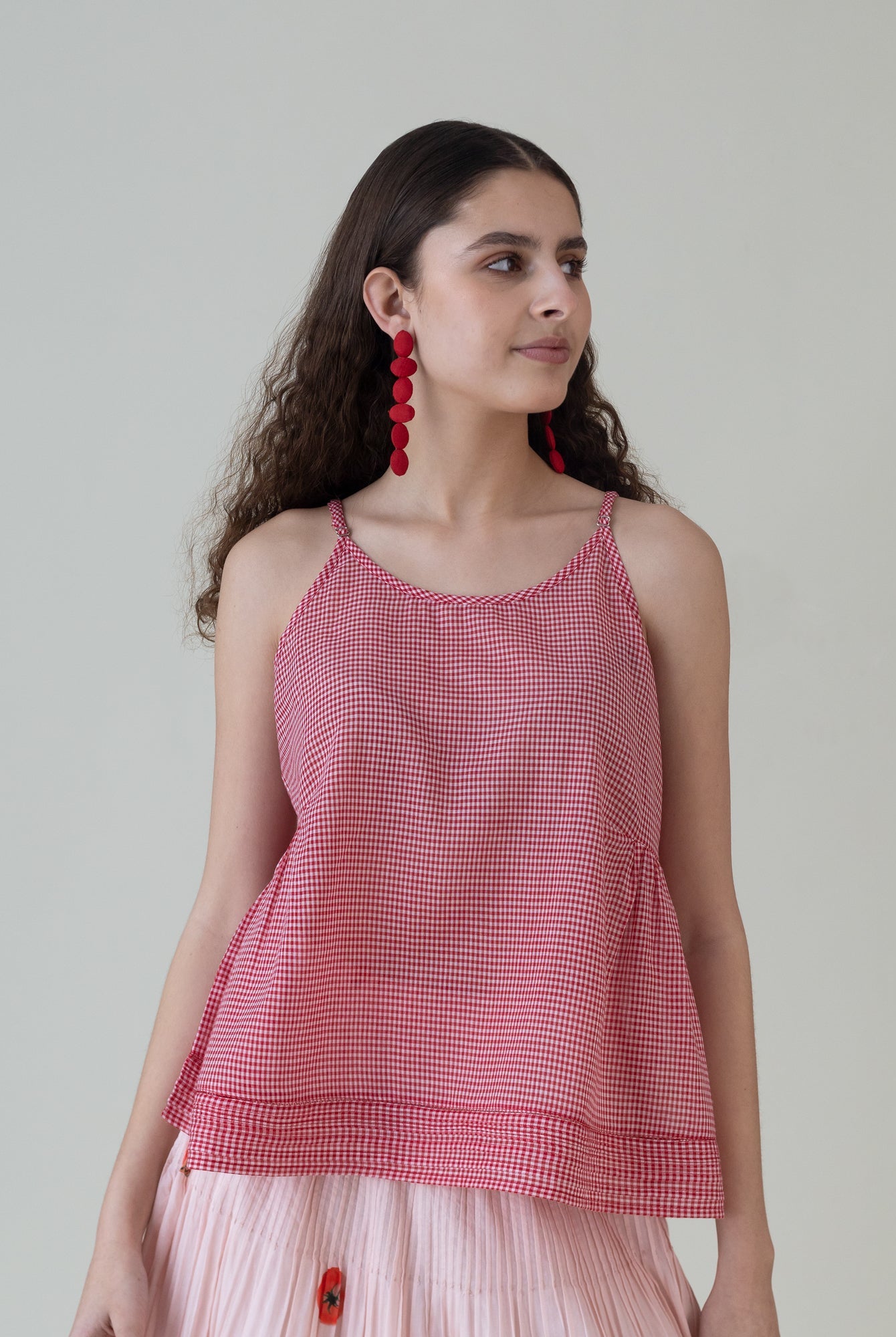 Hiiros Red Top - CiceroniWomen ShirtsShades of India
