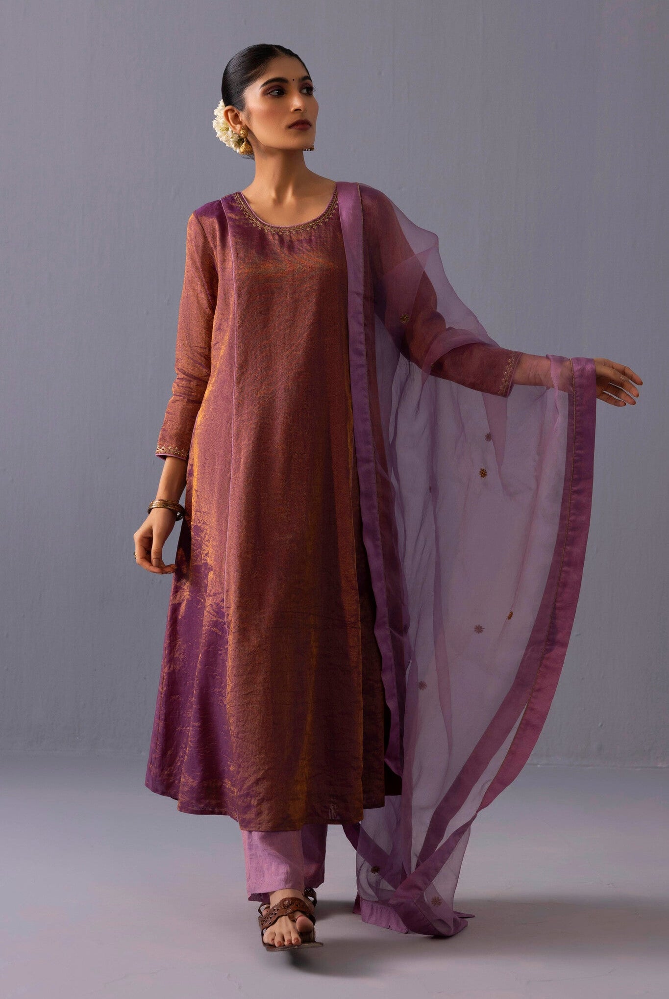 Himani Kurta Set - Purple - CiceroniKurta SetsLabel Shreya Sharma