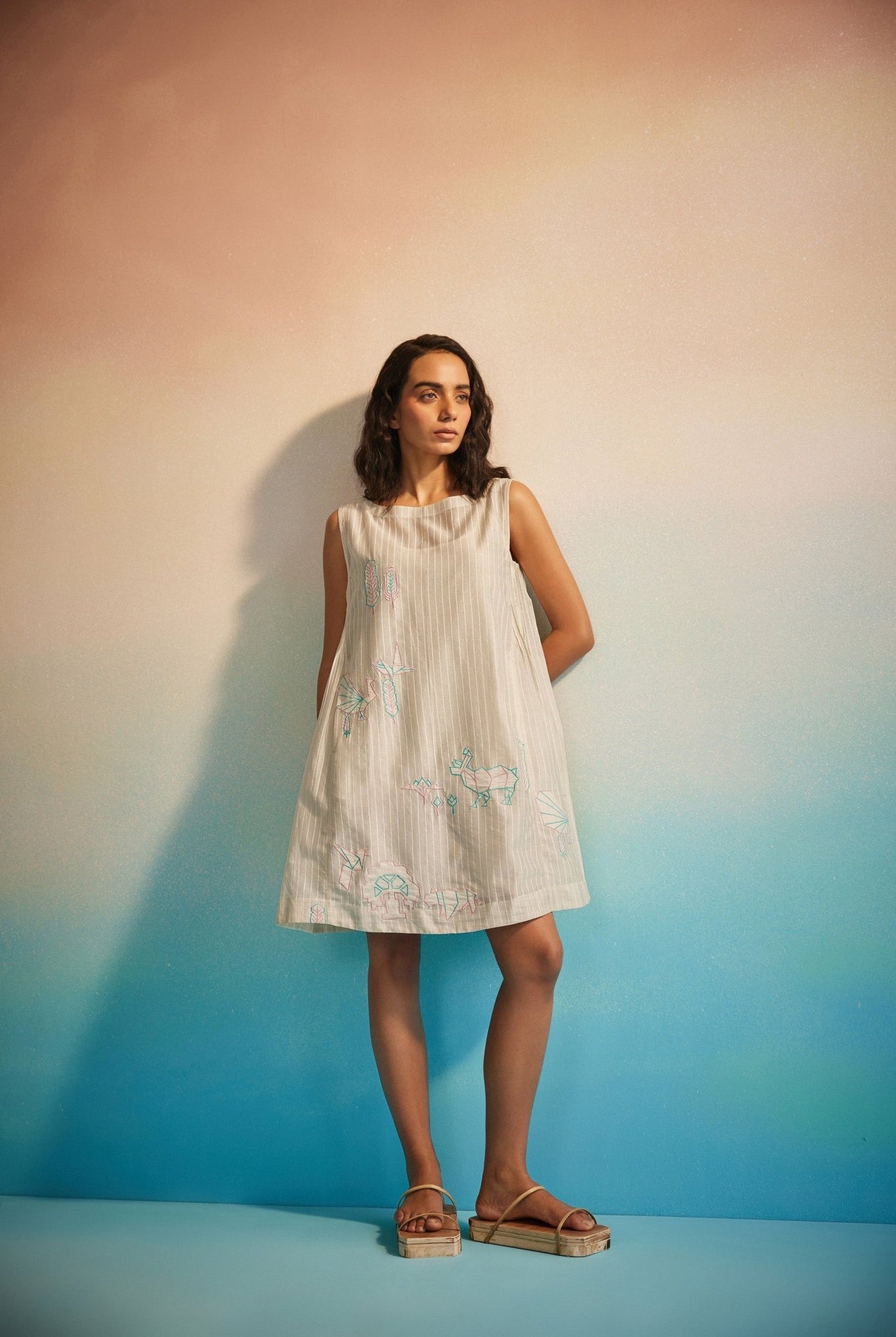 Hiroko Pleated Dress - CiceroniDressesAhmev