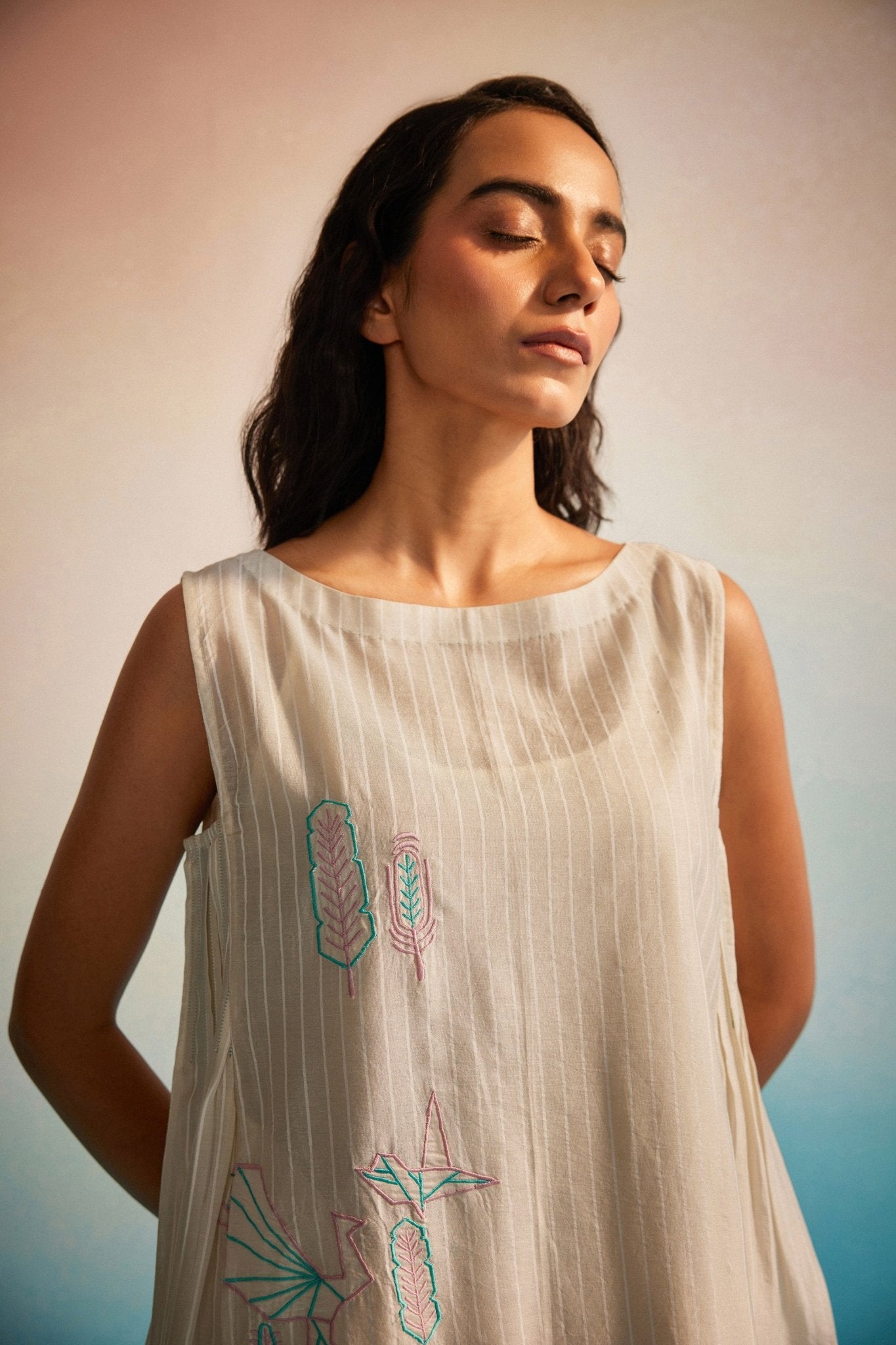 Hiroko Pleated Dress - CiceroniDressesAhmev