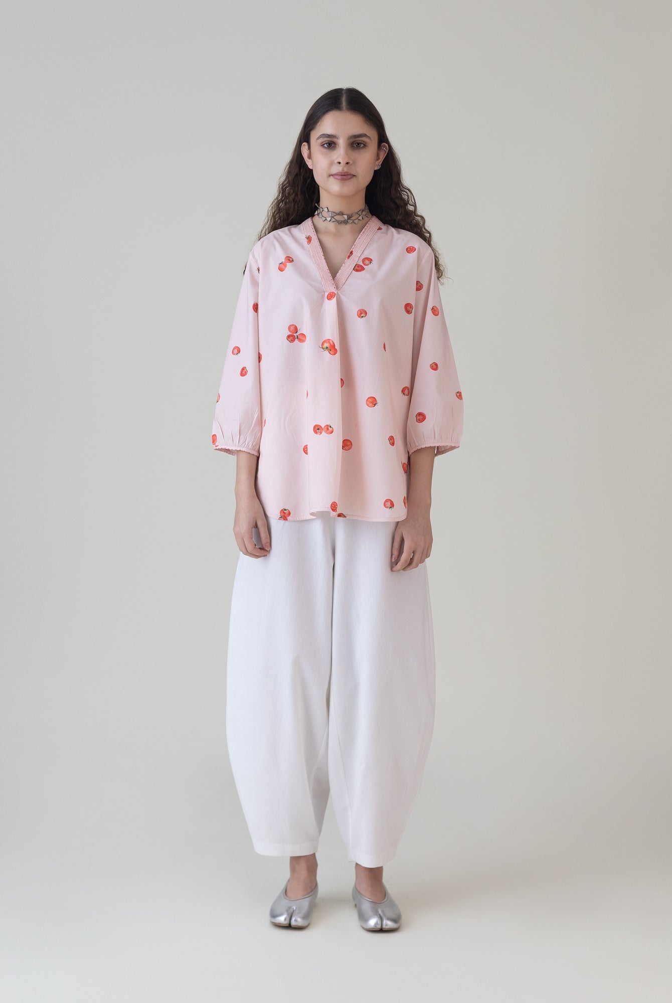 Hojo Pink Top - CiceroniWomen ShirtsShades of India