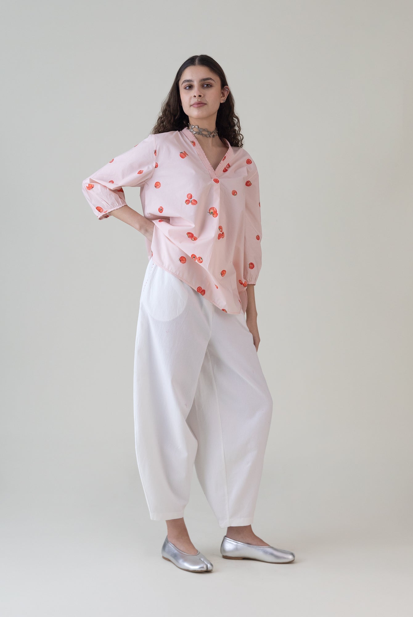 Hojo Pink Top - CiceroniWomen ShirtsShades of India