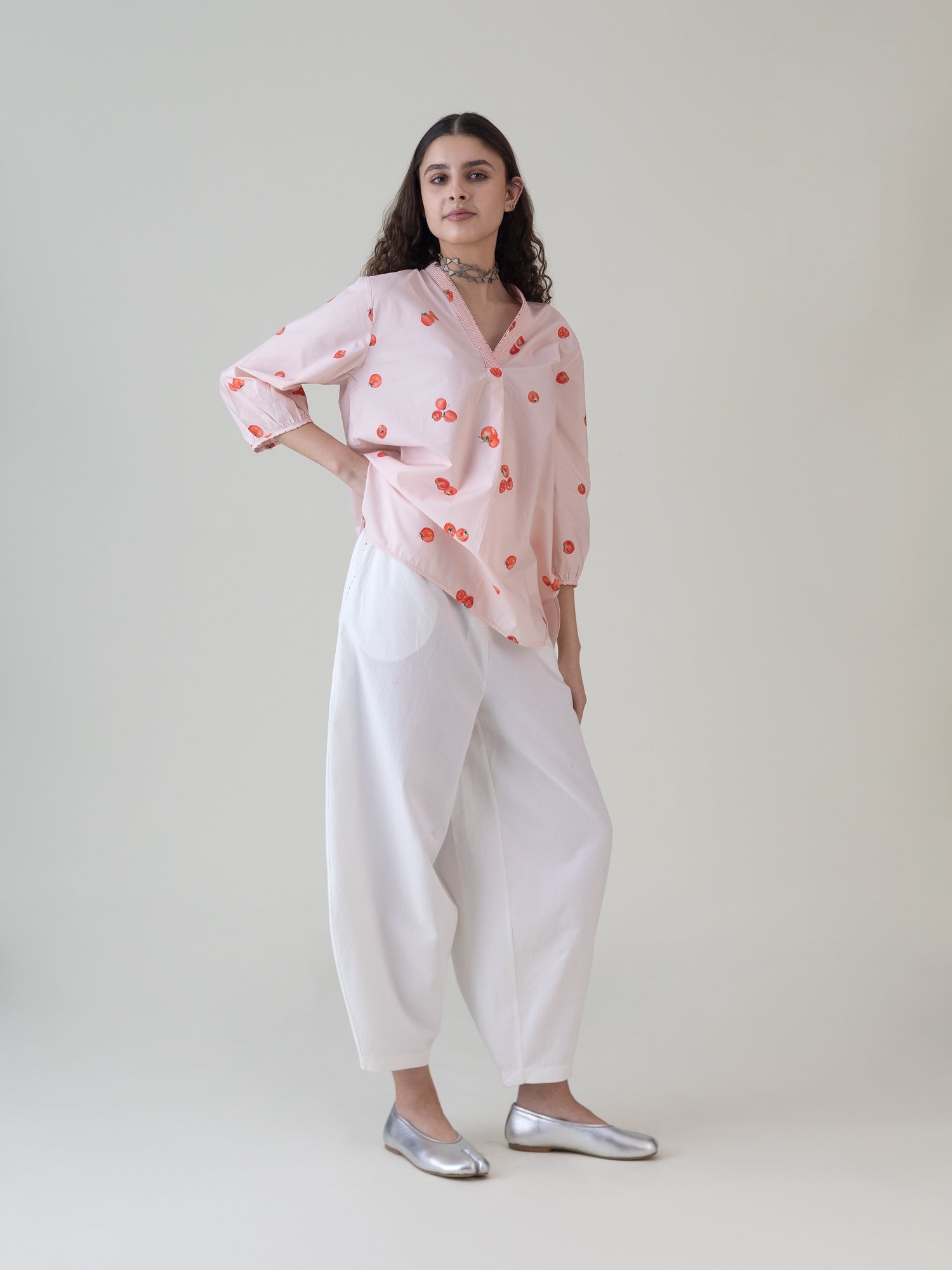Hojo Pink Top - CiceroniWomen ShirtsShades of India