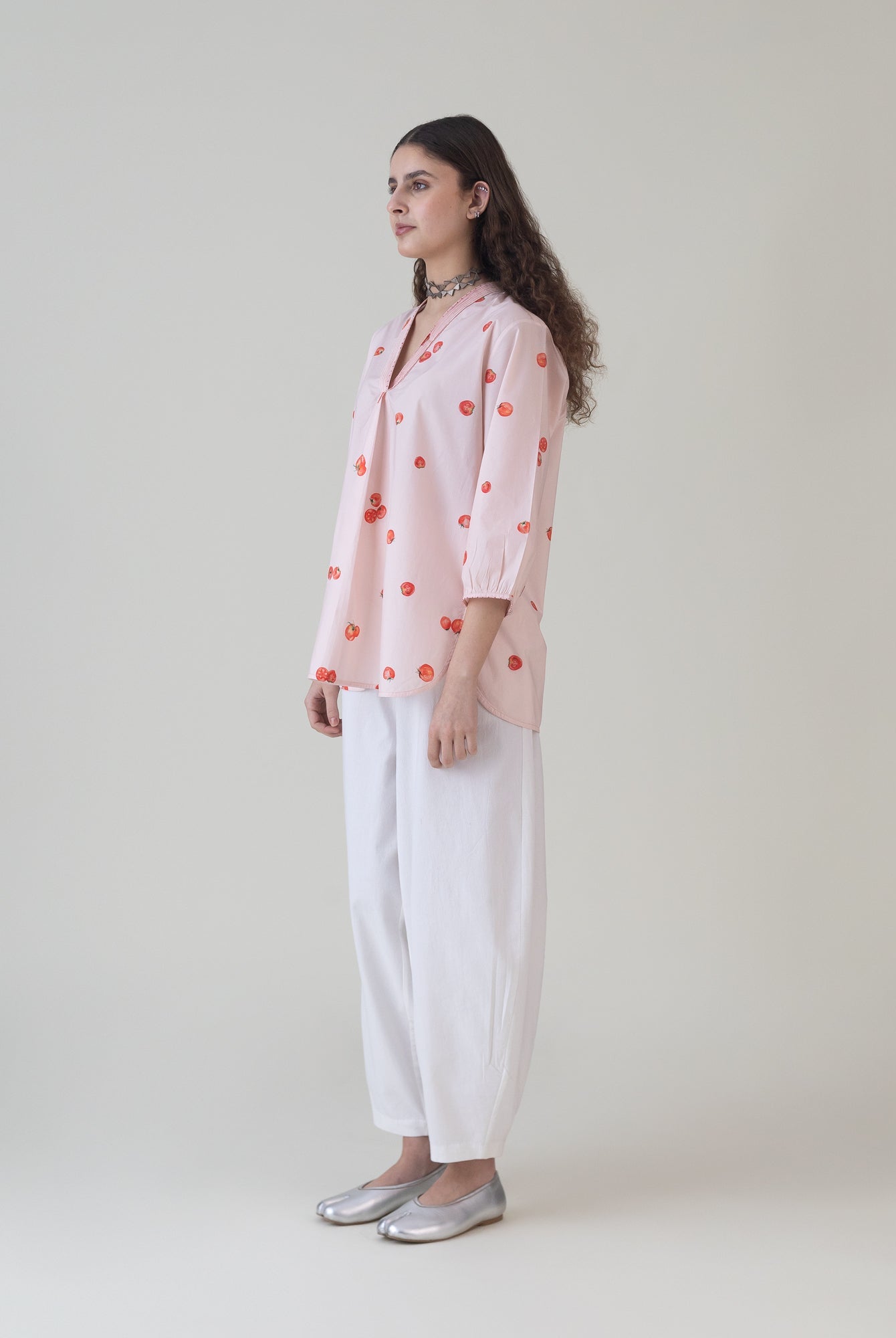 Hojo Pink Top - CiceroniWomen ShirtsShades of India