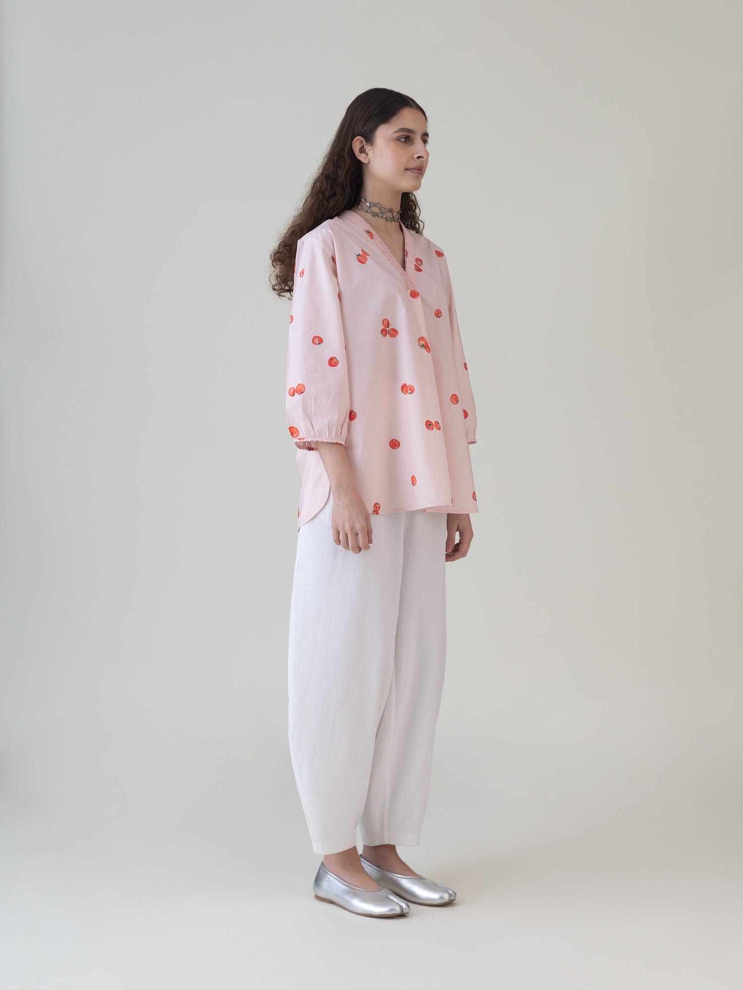 Hojo Pink Top - CiceroniWomen ShirtsShades of India