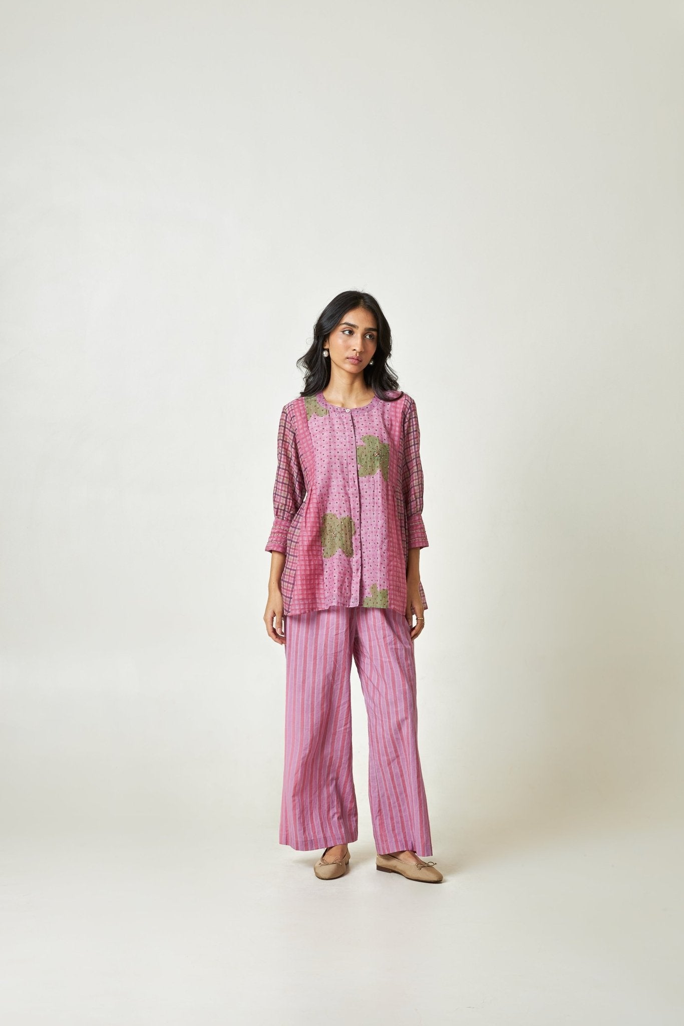 Holiday Mood embroidered co-ord Set - CiceroniCo-ord SetPants and Pajamas
