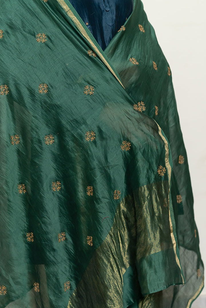Hoor Odhani - Emerald Green - CiceroniOdhaniNirjara