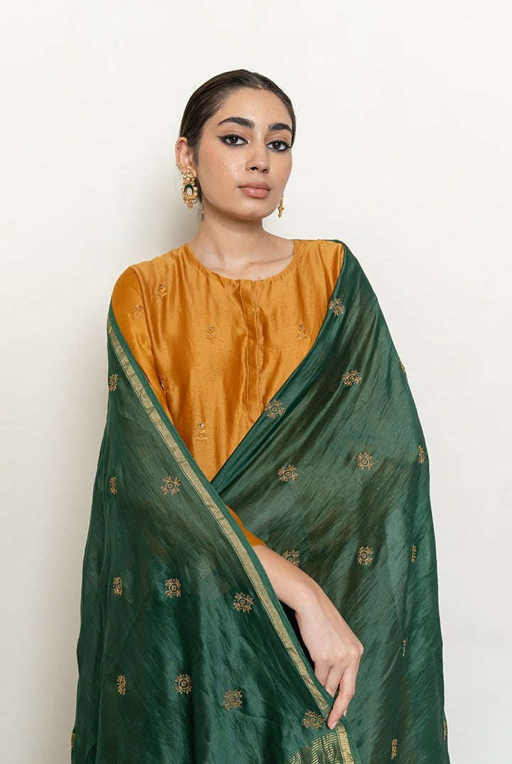 Hoor Odhani - Emerald Green - CiceroniOdhaniNirjara