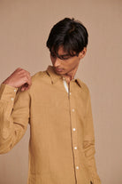 Husk Linen Men's Oxford Shirt - Slim Fit - CiceroniMen ShirtsSaphed