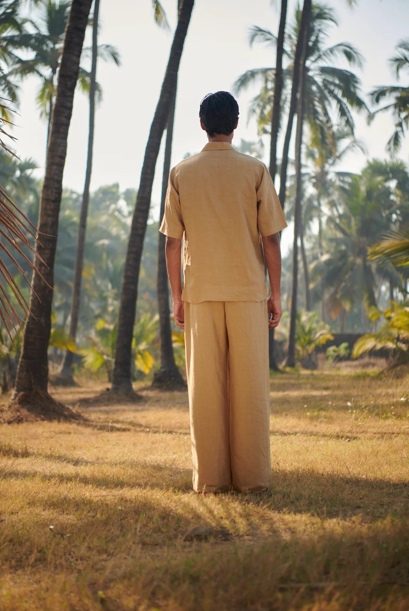 Husk Linen Men's Pyjama Pants - CiceroniPantsSaphed