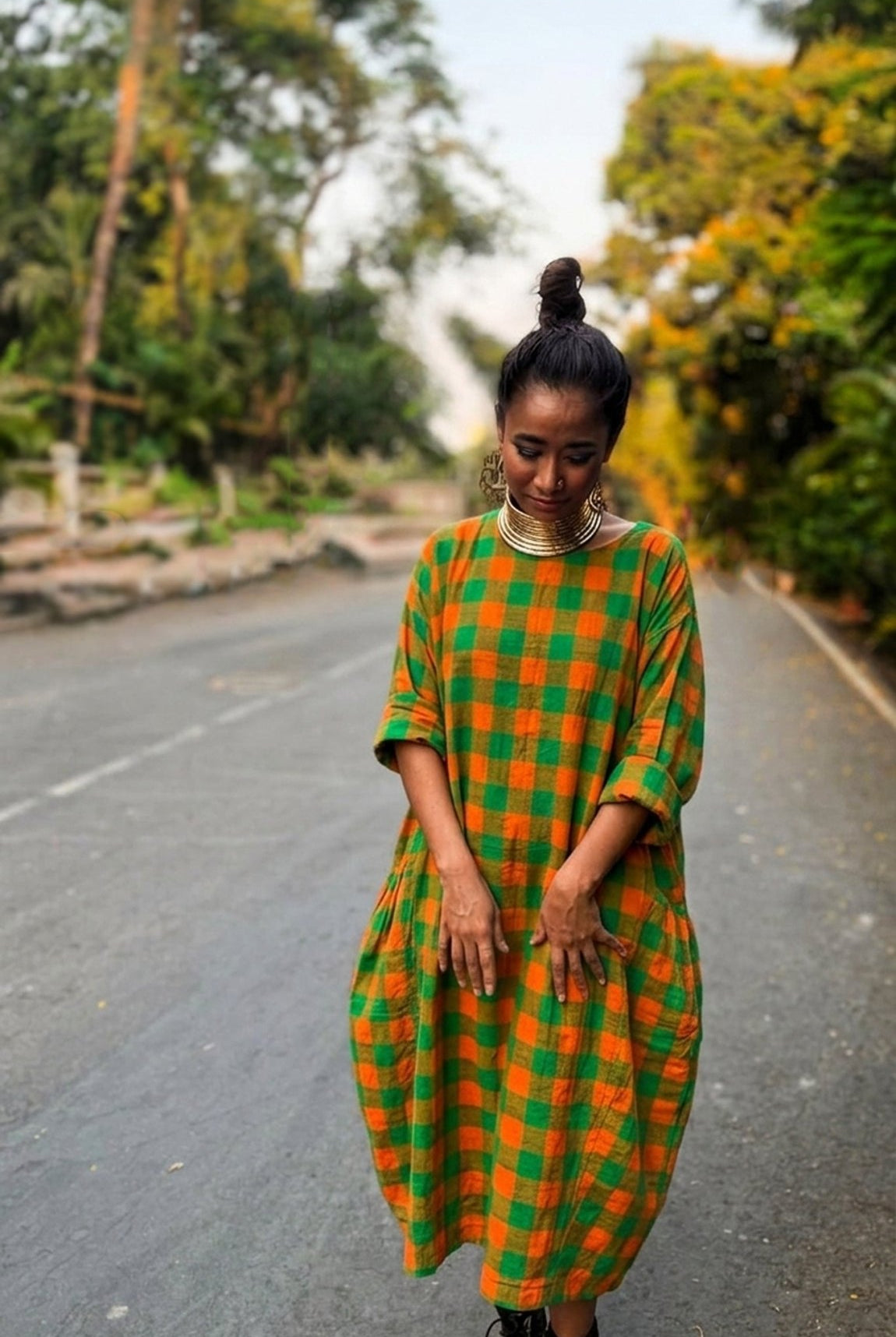 Hustle Shift Dress - Do Parrots Like Oranges - CiceroniDressesChiu