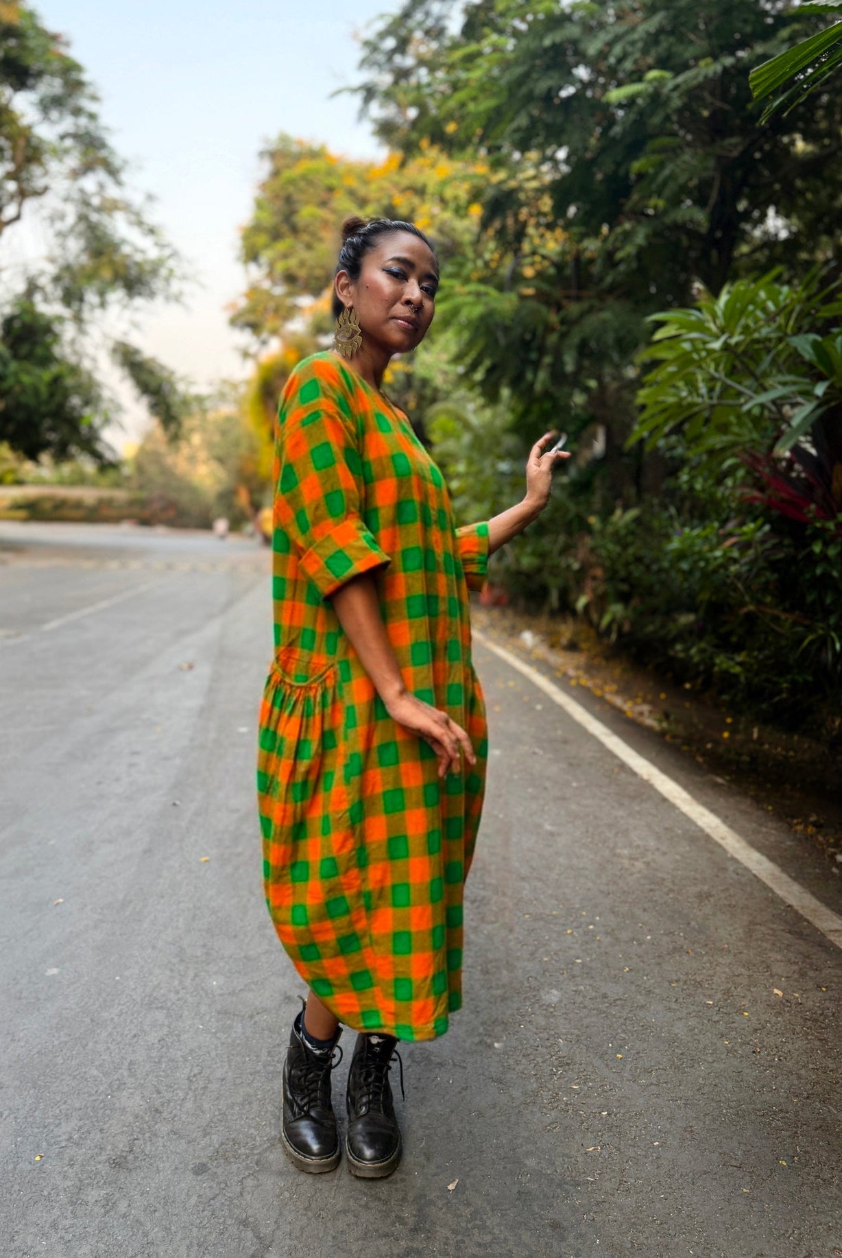 Hustle Shift Dress - Do Parrots Like Oranges - CiceroniDressesChiu
