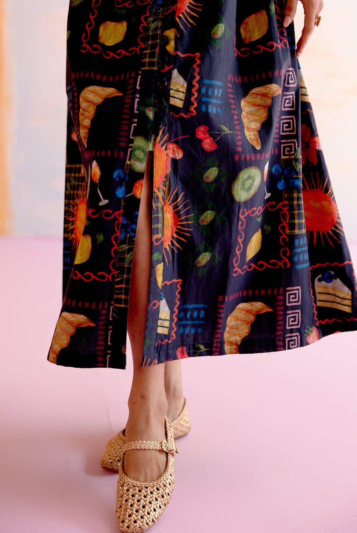 Hymn Midi Dress in Aloha Print - CiceroniDressesHappi Space