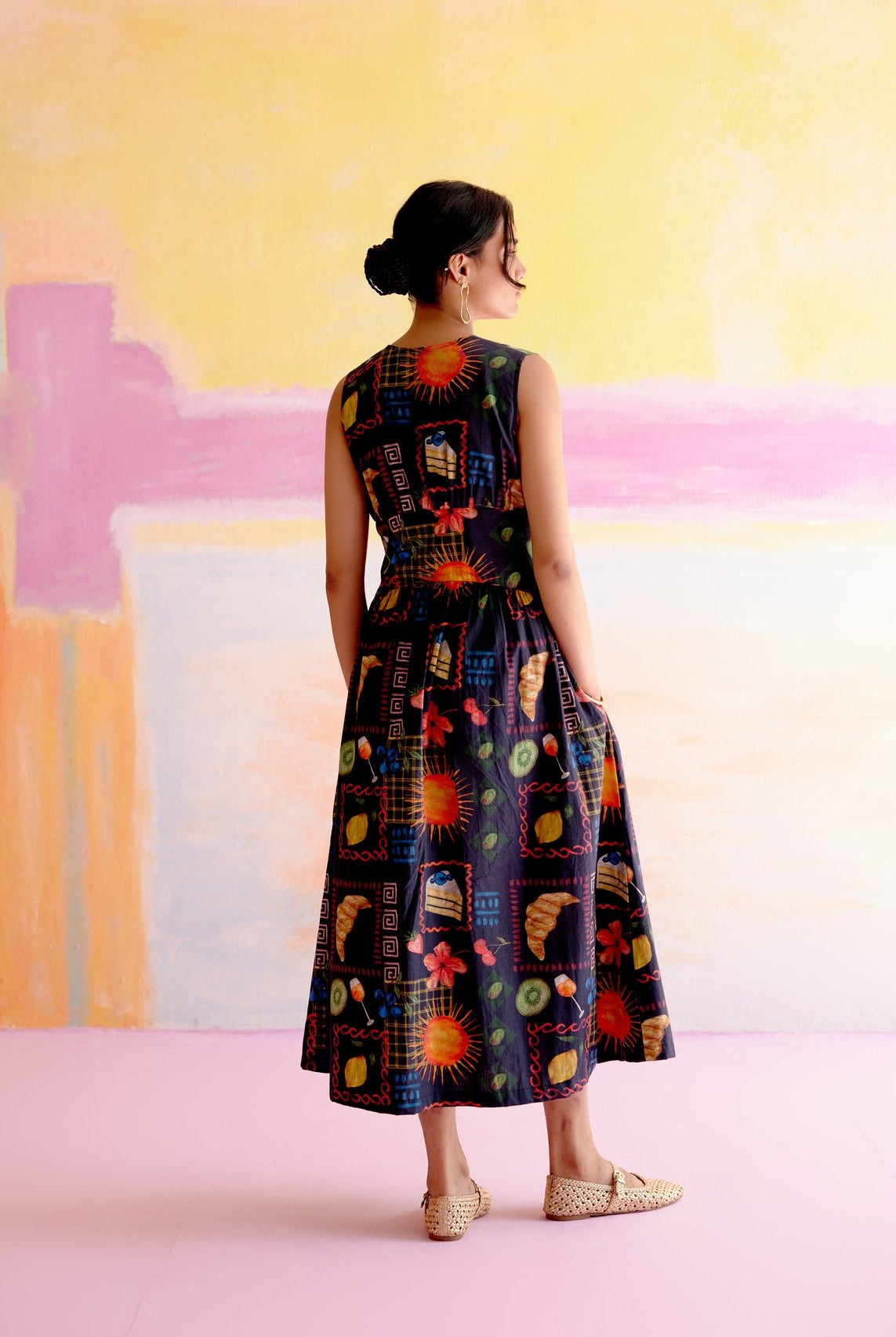 Hymn Midi Dress in Aloha Print - CiceroniDressesHappi Space