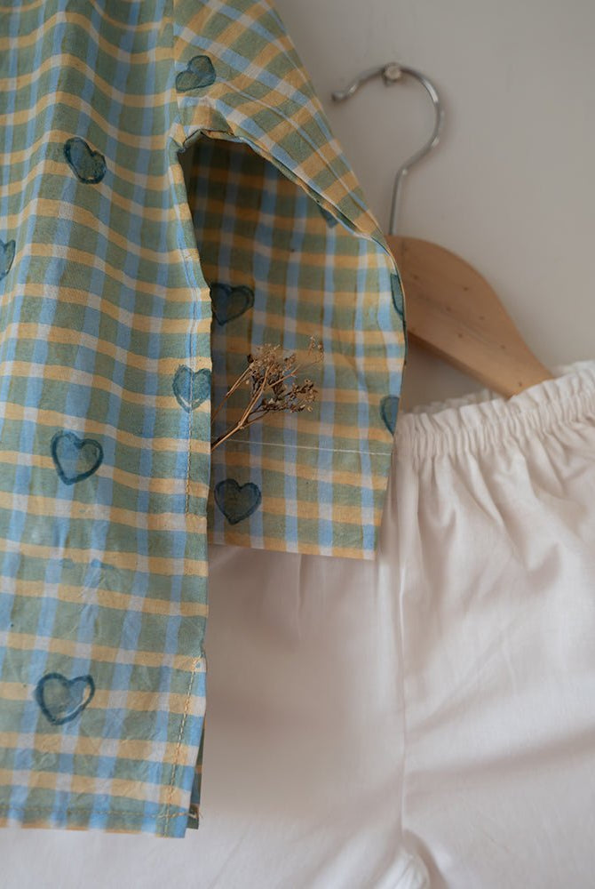 I want to be like Grandpa Kurta Pajama set in Blue Baked with Love print - CiceroniCo - ord SetLove The World Today