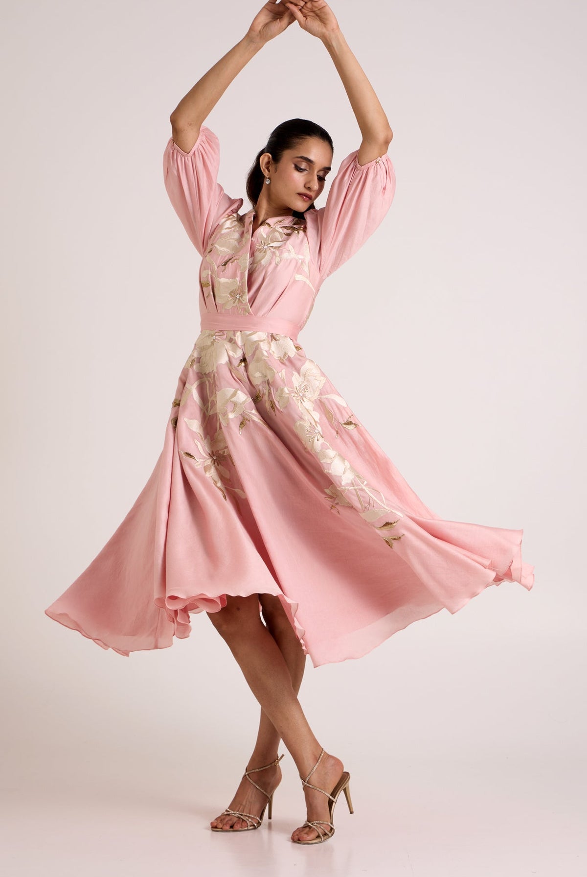 Ice Pink Saira - Circular Midi Dress - CiceroniDressesMadder Much