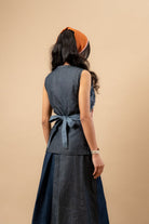 Ida Upcycled Denim Waistcoat - CiceroniWaistcoatDoodlage